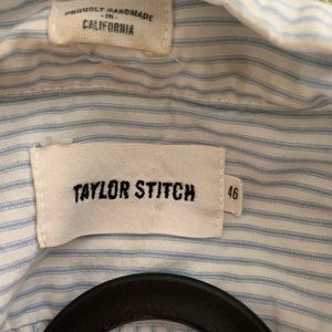 Taylor Stitch vertical striped half button size 46